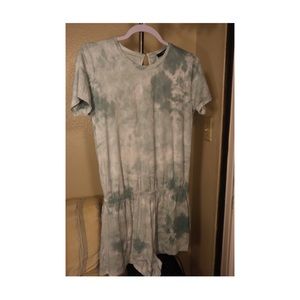 Forever 21 tie dye green romper